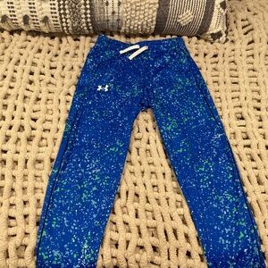 Boys UA paint splatter joggers EUC like knew